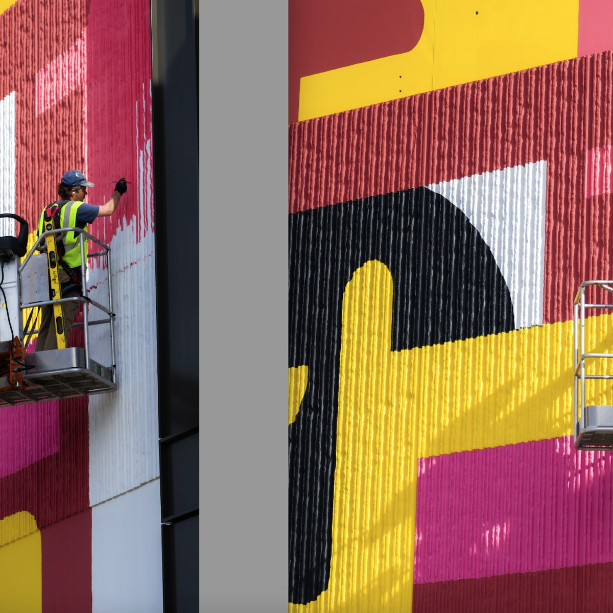 アートパネル「History_A」300 * 110 Images: Monumental new mural transforms former CNN Center wall
